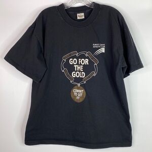 Vintage Murina Go For The Gold Black Tshirt Size XL 90s